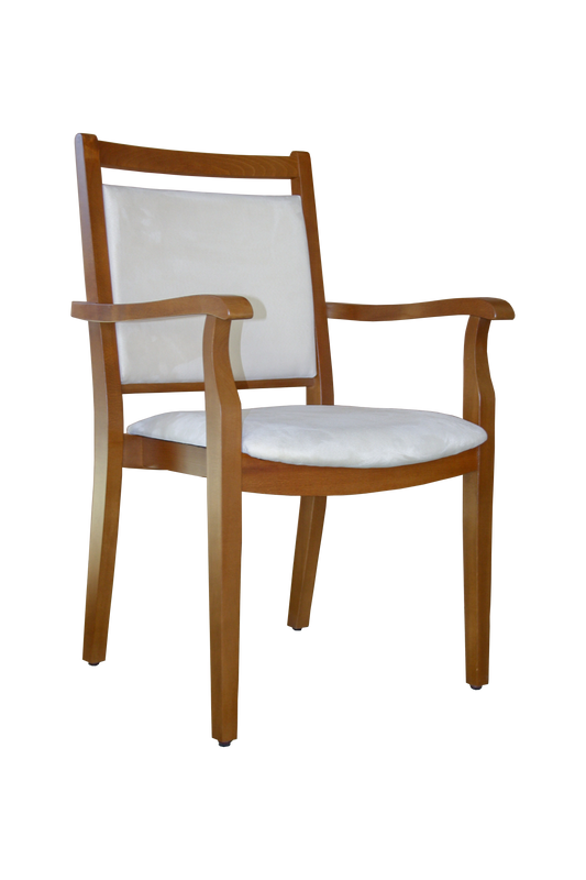 Pflegestuhl André mit Armlehnen Rustikal – Ideal für Senioren im Altenheim oder Zuhause - Bild 1