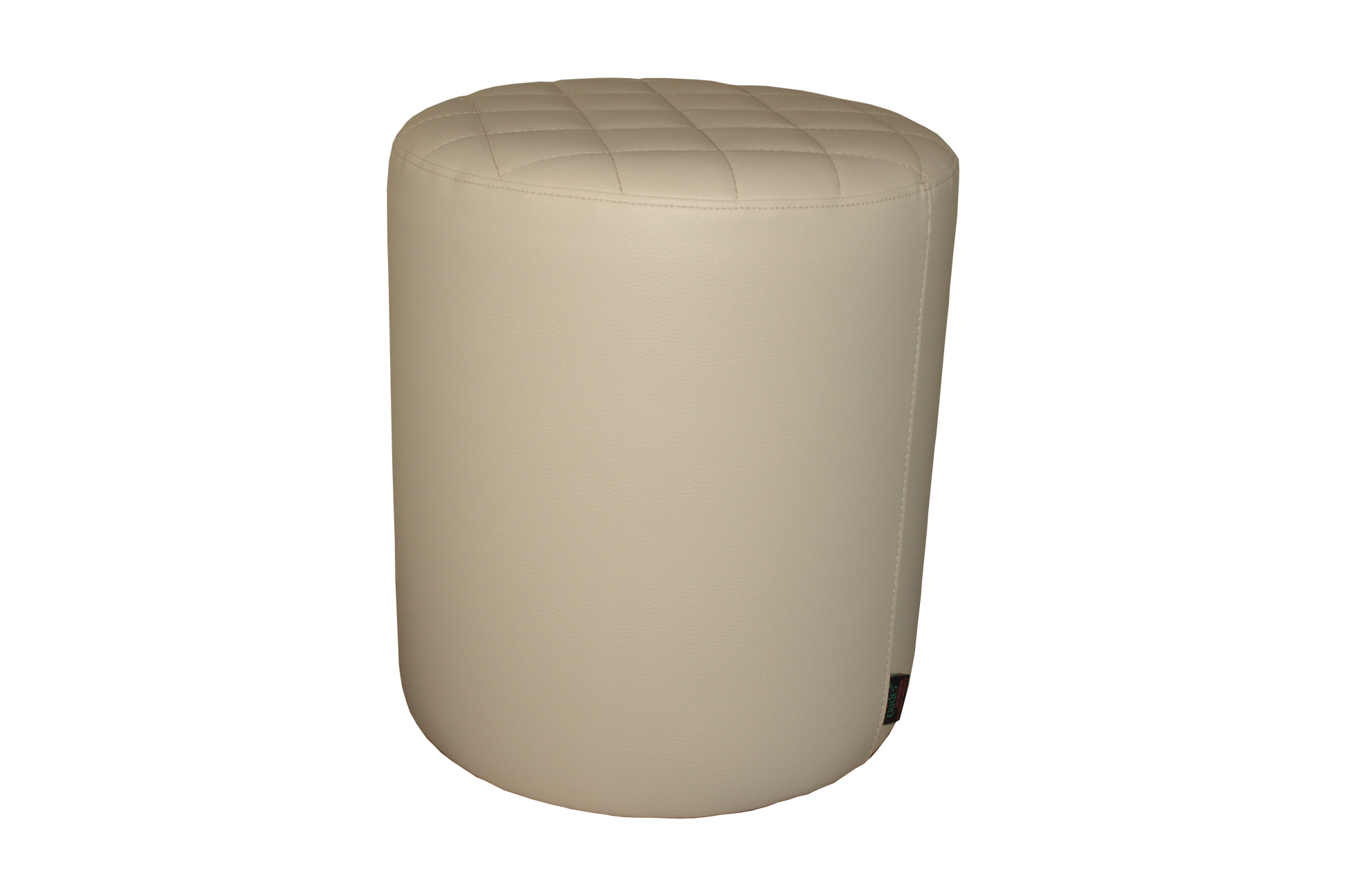 ERIDES Sitzpouf rund mit Rautensteppung - Hocker 40×45 cm, vielseitig & pflegeleicht - Bild 1