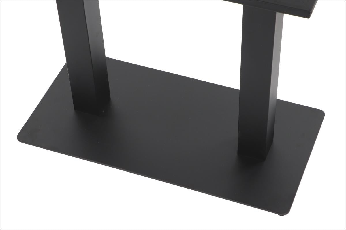 Tischgestell Doppelsäule SH-5003-3/B Höhe 72cm - rechteckiger Sockel, pulverbeschichteter Stahl, höhenverstellbar - Bild 2