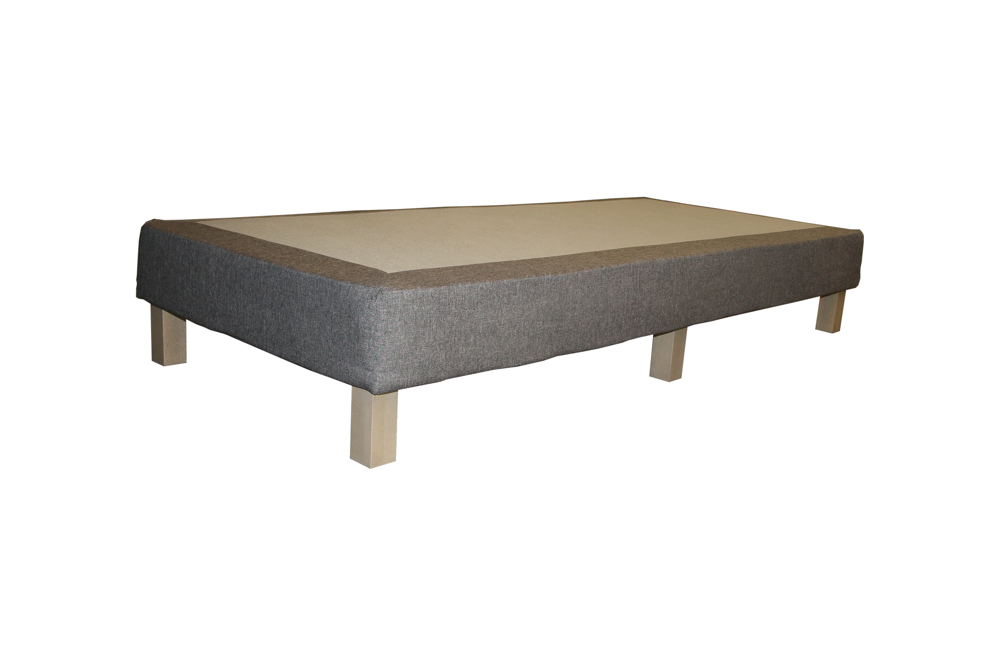Boxspringbett 90x200cm – Klassisches Einzelbett mit Holzfüßen | Optional mit Matratze - Bild 1