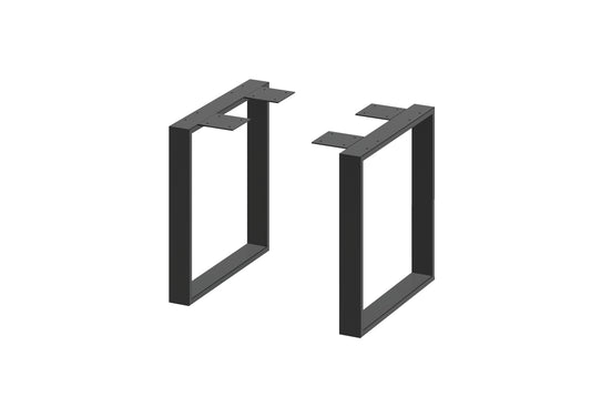 Metall Tischgestell SR22 – Kufengestell 45 × 45 cm für Couchtische, schwarz pulverbeschichtet (2er-Set) - Bild 1