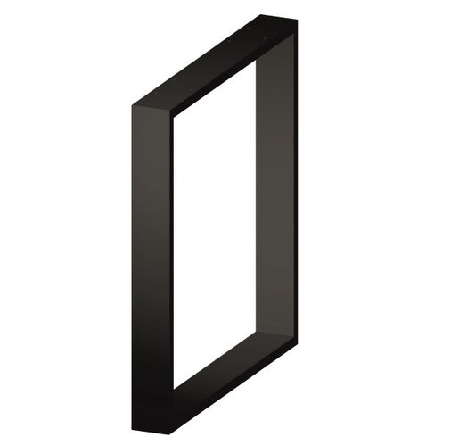 Tischfuß SR45 Metall – 45×45 cm, schwarz pulverbeschichtet, für Couchtisch oder Bank - Bild 1