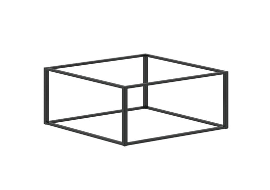 Metall Tischgestell SR20-1000 – schwarzes Kufengestell 100x60x45 cm, pulverbeschichtet - Bild 1
