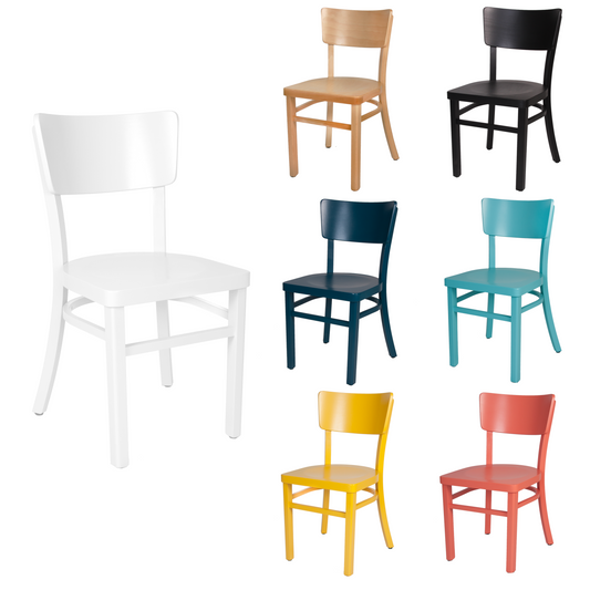 Küchenstuhl Deborah – Bunter Holzstuhl in 7 Farben | Buche, lackiert, 42×47×82cm - Bild 1