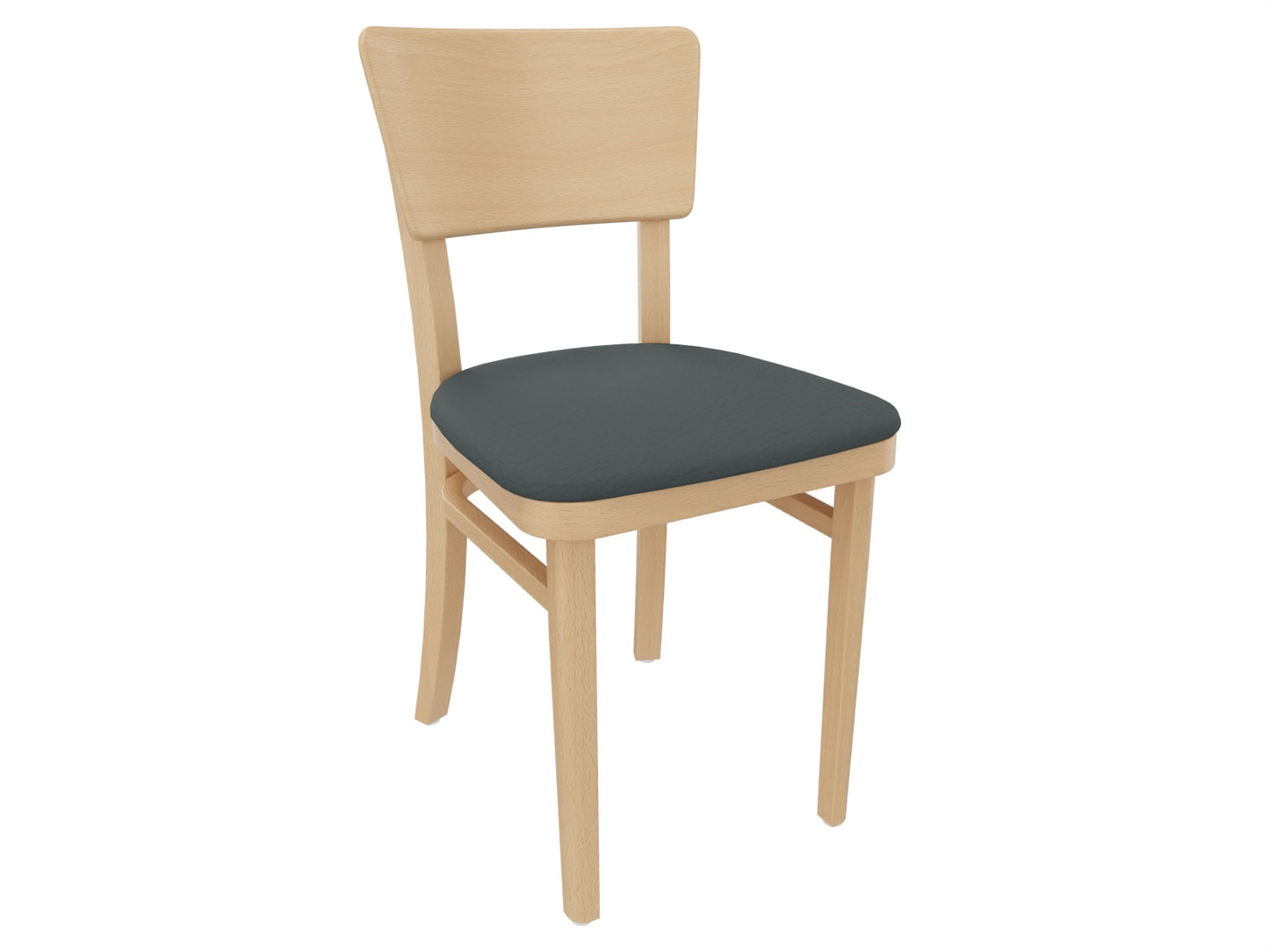Küchenstuhl Deborah mit Sitzpolster – Bunter Holzstuhl in 3 Farben | Buche, lackiert, 42×47×82cm - Bild 1