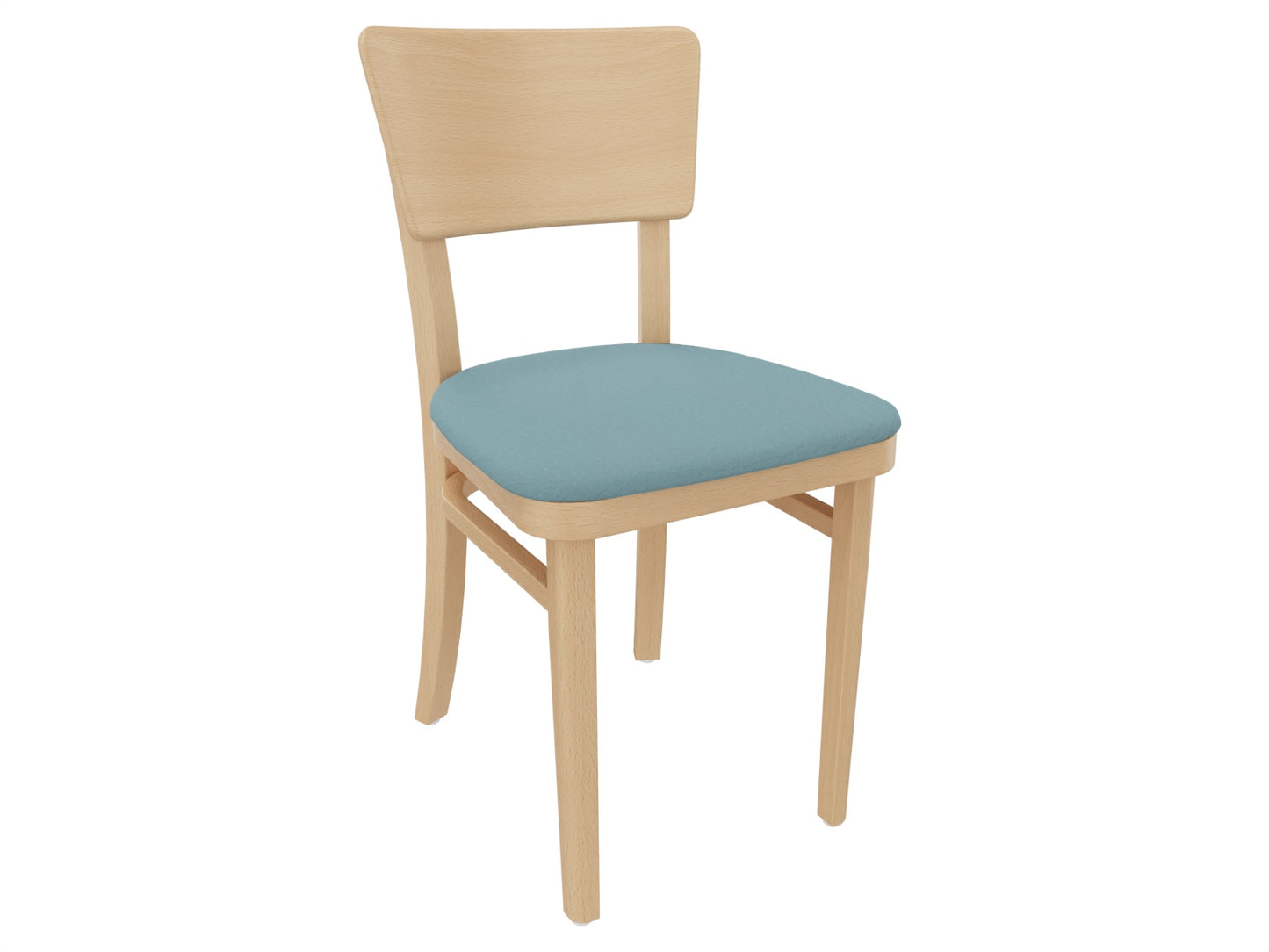 Küchenstuhl Deborah mit Sitzpolster – Bunter Holzstuhl in 3 Farben | Buche, lackiert, 42×47×82cm - Bild 2