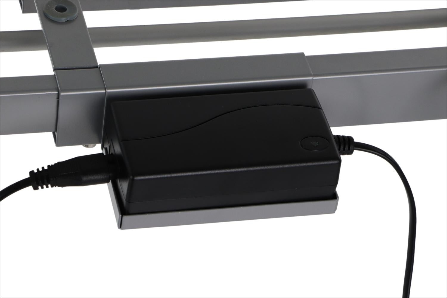 Elektrisch höhenverstellbares Schreibtischgestell Alufarbend mit USB – 70–118 cm, 1 Motor, 80 kg Tragkraft - Bild 6
