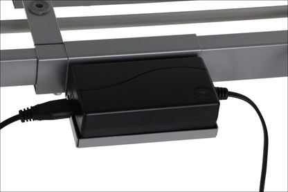 Elektrisch höhenverstellbares Schreibtischgestell Alufarbend mit USB – 70–118 cm, 1 Motor, 80 kg Tragkraft - Bild 6