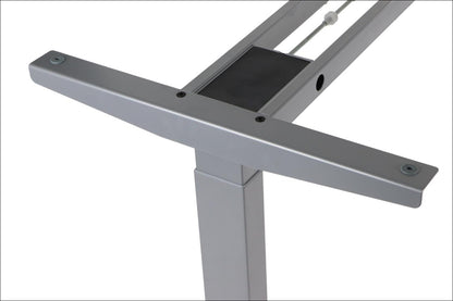 Elektrisch höhenverstellbares Schreibtischgestell Alufarbend mit USB – 70–118 cm, 1 Motor, 80 kg Tragkraft - Bild 7