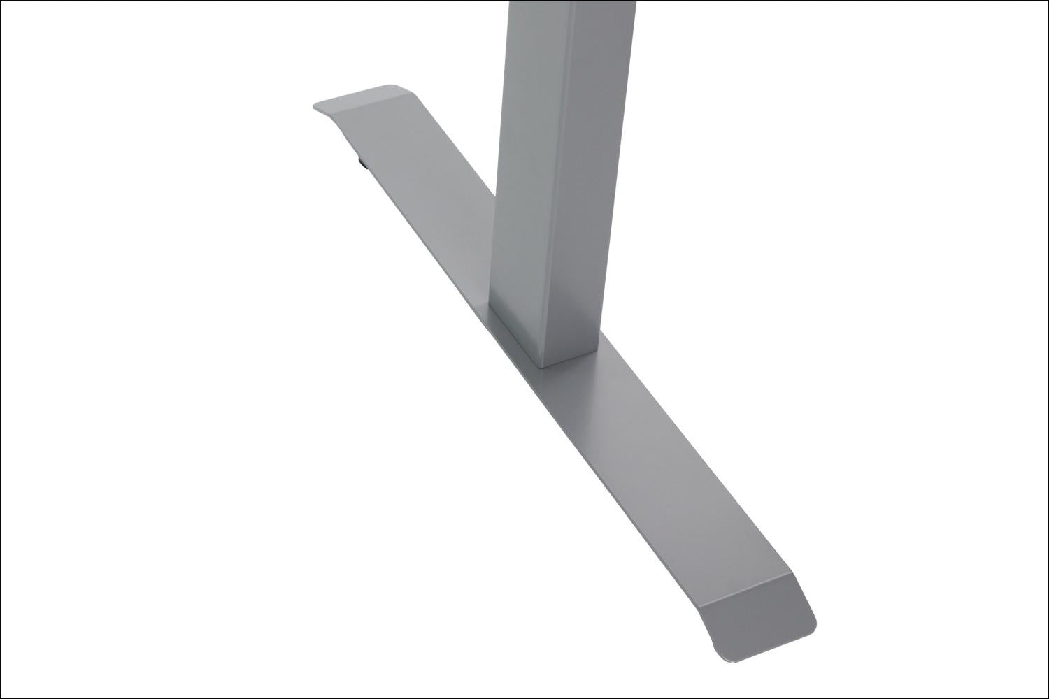 Elektrisch höhenverstellbares Schreibtischgestell Alufarbend mit USB – 70–118 cm, 1 Motor, 80 kg Tragkraft - Bild 3