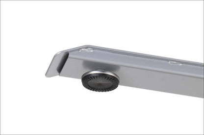 Elektrisch höhenverstellbares Schreibtischgestell Alufarbend mit USB – 70–118 cm, 1 Motor, 80 kg Tragkraft - Bild 4