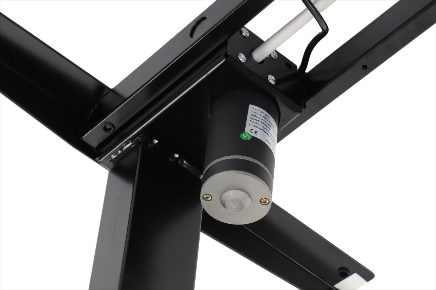 Elektrisch höhenverstellbares Schreibtischgestell Schwarz mit USB – 70–118 cm, 1 Motor, 80 kg Tragkraft - Bild 4