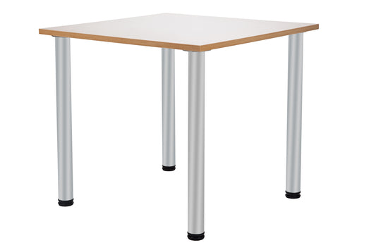 Seniorentisch Dirk  – Metallfüße Ø60 mm, antibakterielle Oberfläche, rollstuhlunterfahrbar - Bild 1