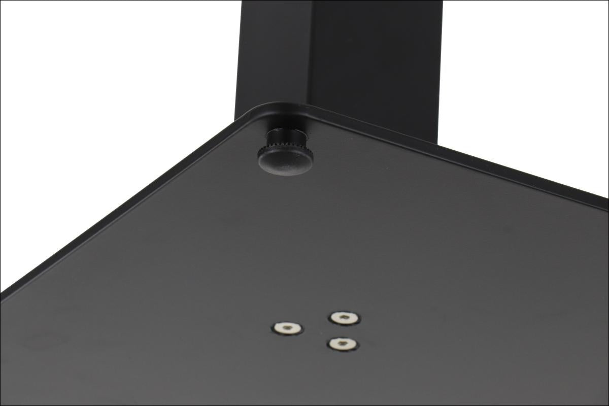 Tischgestell Doppelsäule SH-5003-3/B Höhe 72cm - rechteckiger Sockel, pulverbeschichteter Stahl, höhenverstellbar - Bild 3