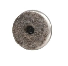 Filzgleiter Möbelgleiter mit Metallkörper – 9 mm Höhe, grau/nickel, mit Schraube - Bild 1