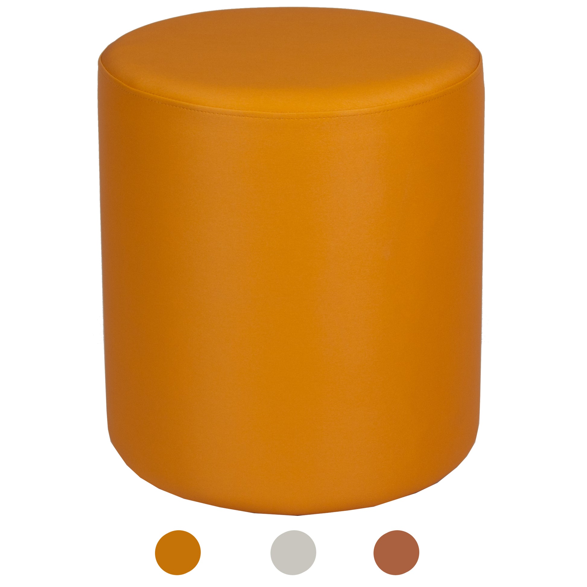 ERIDES Sitzpouf rund – Moderner Hocker mit Kunstlederbezug, 40×45 cm, Made in Germany - Bild 1