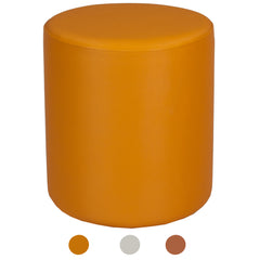 ERIDES Sitzpouf rund – Moderner Hocker mit Kunstlederbezug, 40×45 cm, Made in Germany - Bild 1