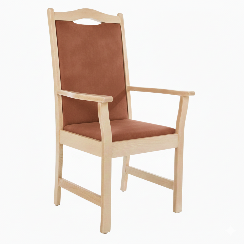 Armlehnenstuhl Hochlehner Manuel – Bequemer Hochlehner mit Armlehnen für Senioren und Pflege