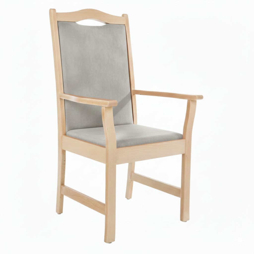 Armlehnenstuhl Hochlehner Manuel – Bequemer Hochlehner mit Armlehnen für Senioren und Pflege