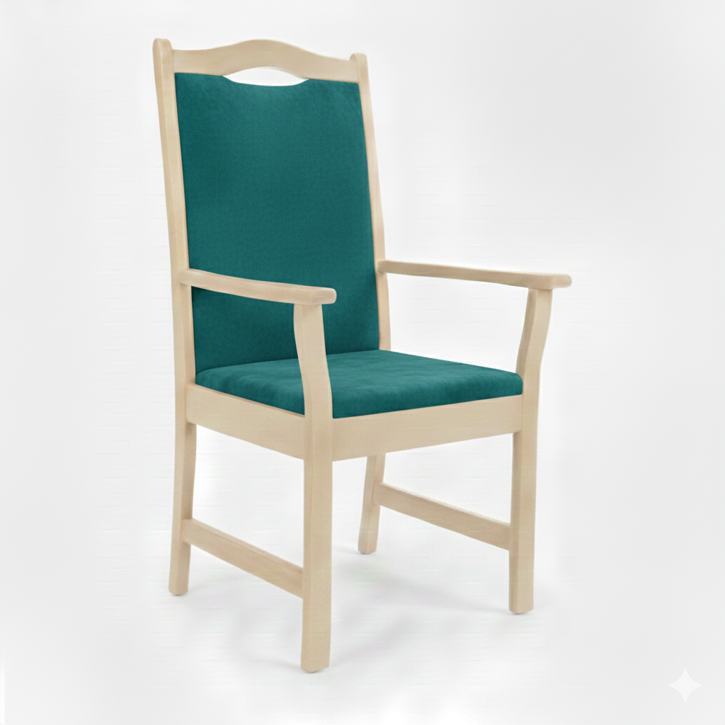 Armlehnenstuhl Hochlehner Manuel – Bequemer Hochlehner mit Armlehnen für Senioren und Pflege