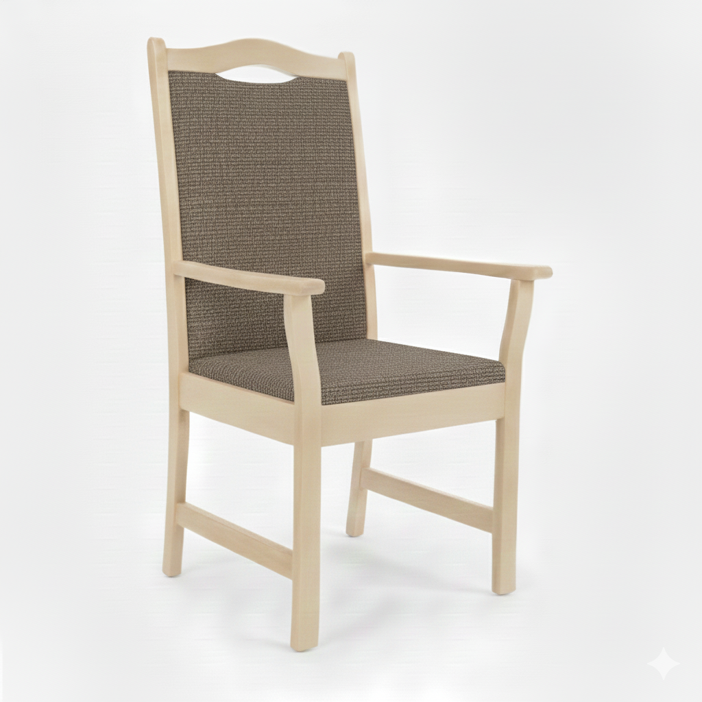 Armlehnenstuhl Hochlehner Manuel – Bequemer Hochlehner mit Armlehnen für Senioren und Pflege