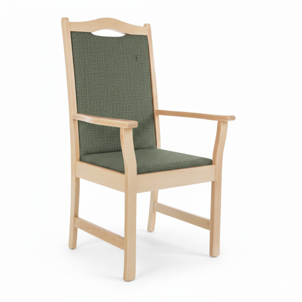 Armlehnenstuhl Hochlehner Manuel – Bequemer Hochlehner mit Armlehnen für Senioren und Pflege