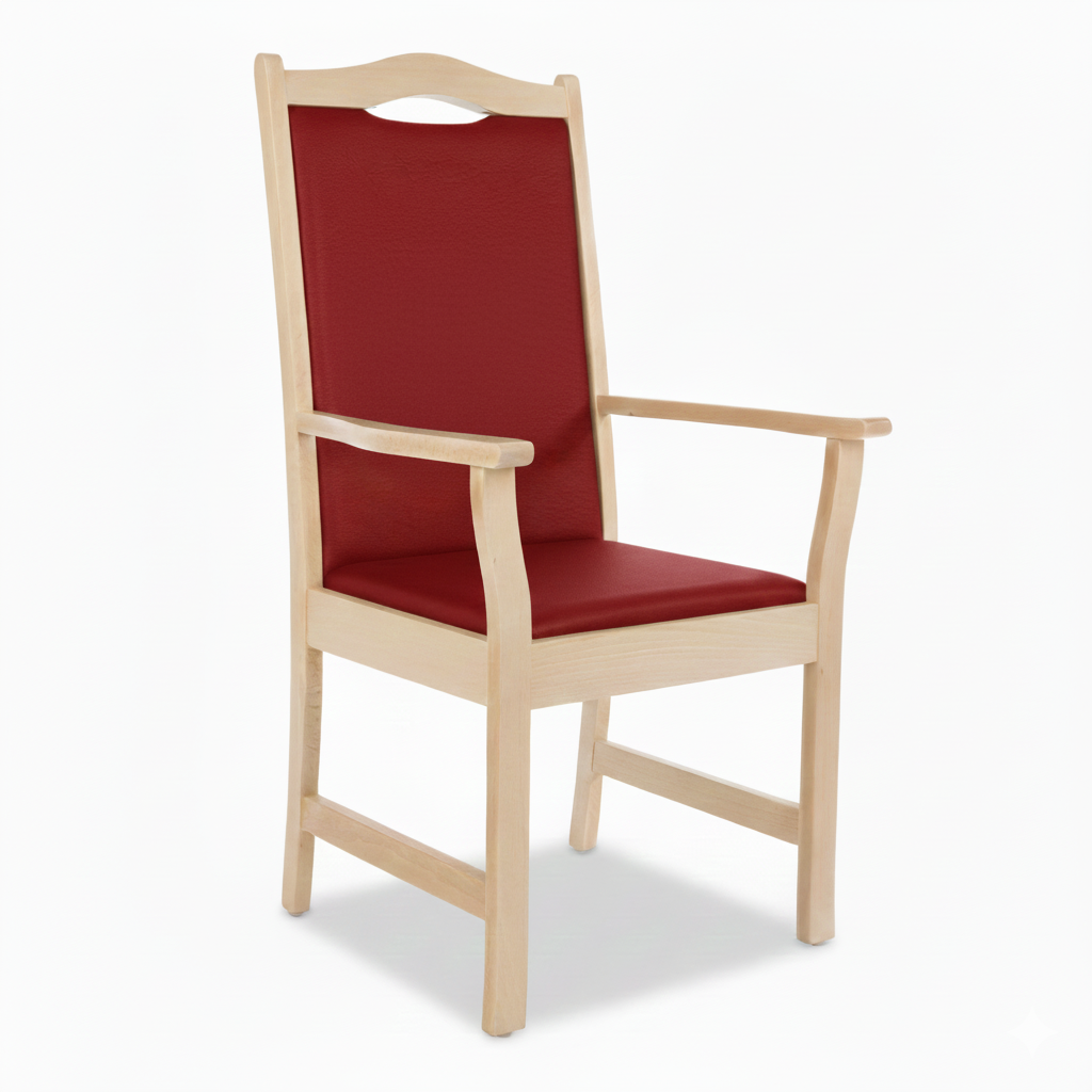 Armlehnenstuhl Hochlehner Manuel – Bequemer Hochlehner mit Armlehnen für Senioren und Pflege