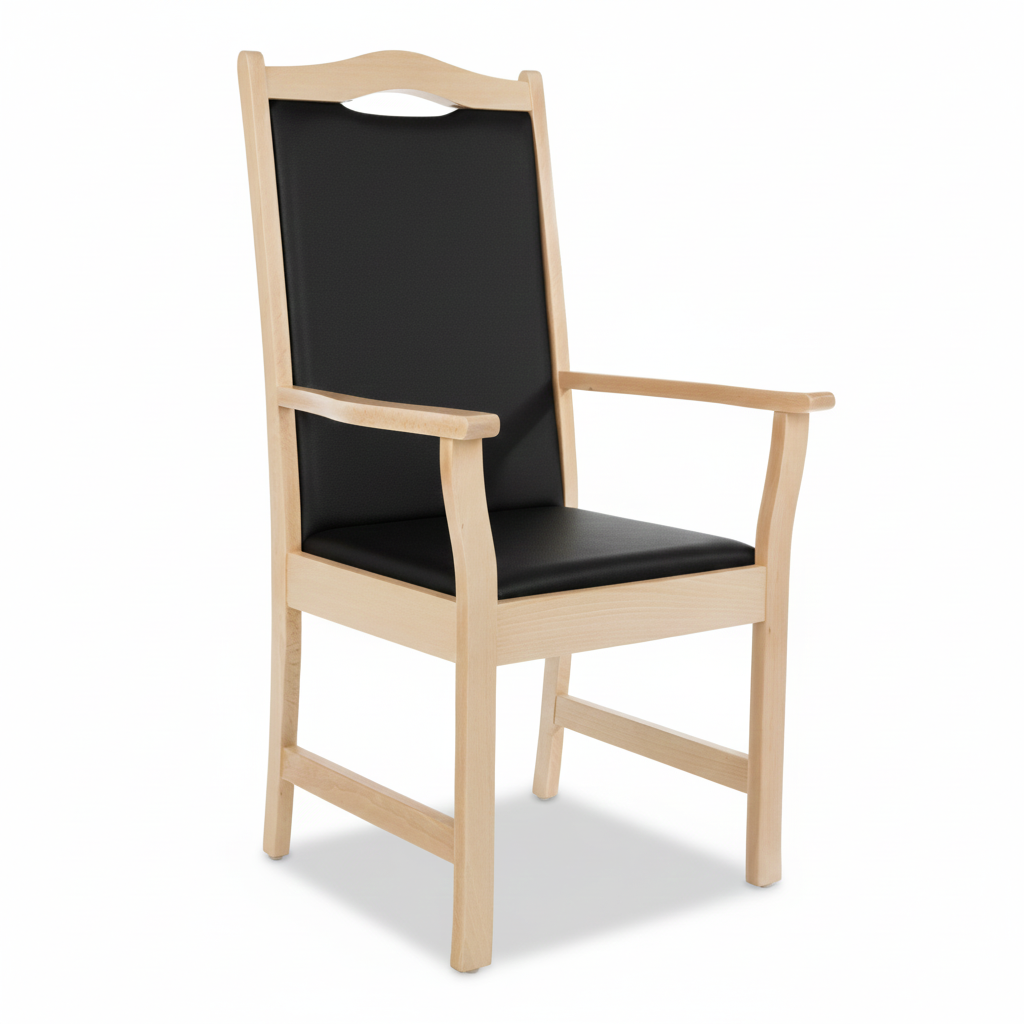 Armlehnenstuhl Hochlehner Manuel – Bequemer Hochlehner mit Armlehnen für Senioren und Pflege