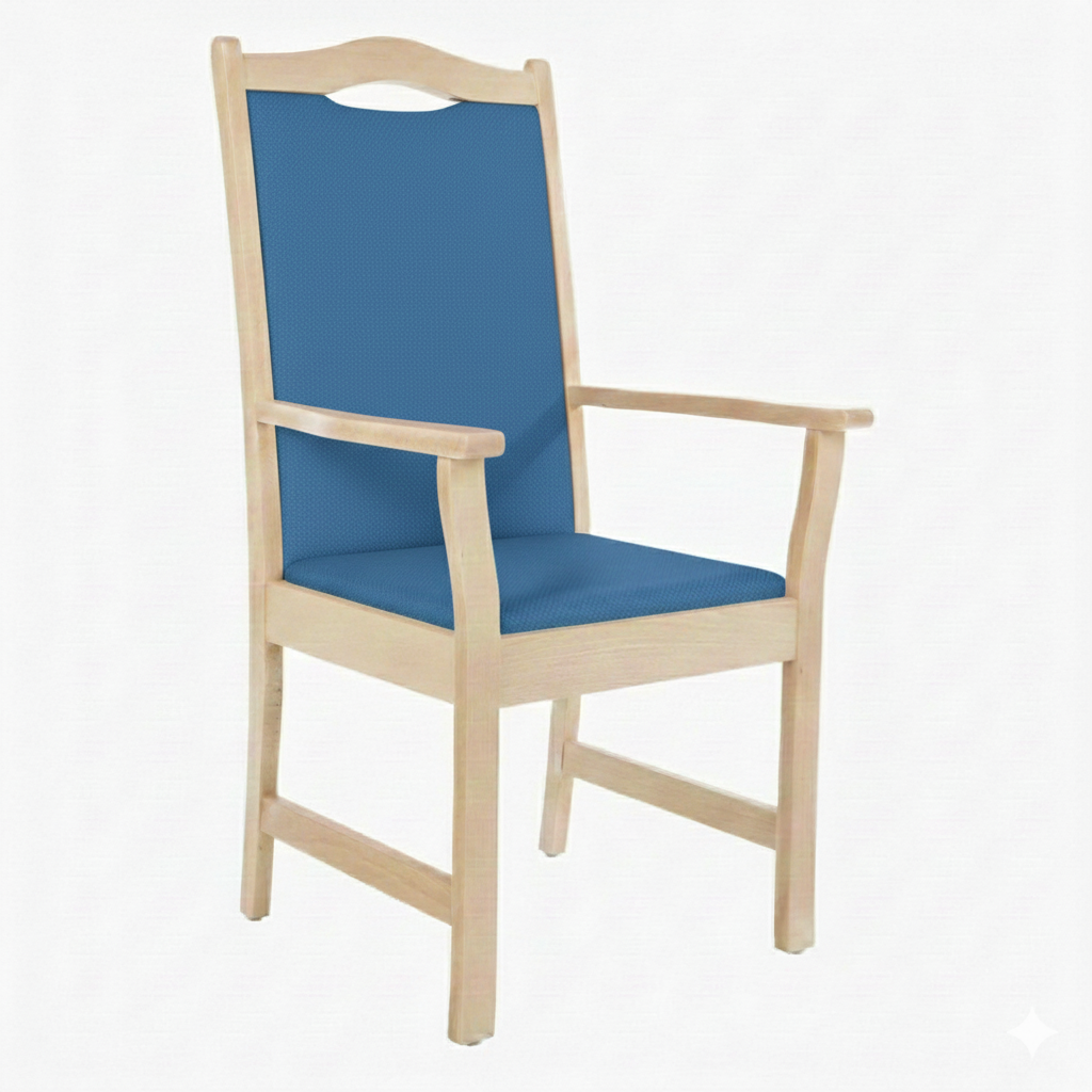 Armlehnenstuhl Hochlehner Manuel – Bequemer Hochlehner mit Armlehnen für Senioren und Pflege