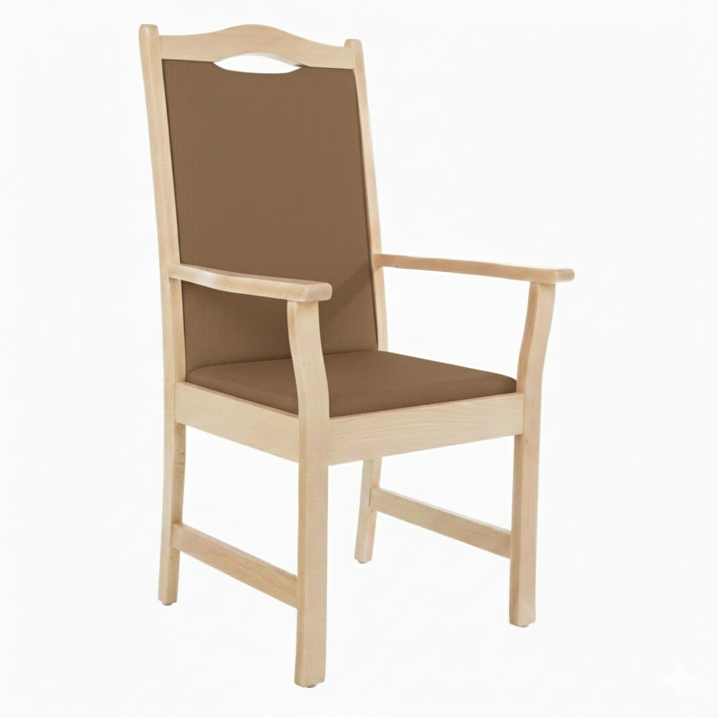 Armlehnenstuhl Hochlehner Manuel – Bequemer Hochlehner mit Armlehnen für Senioren und Pflege