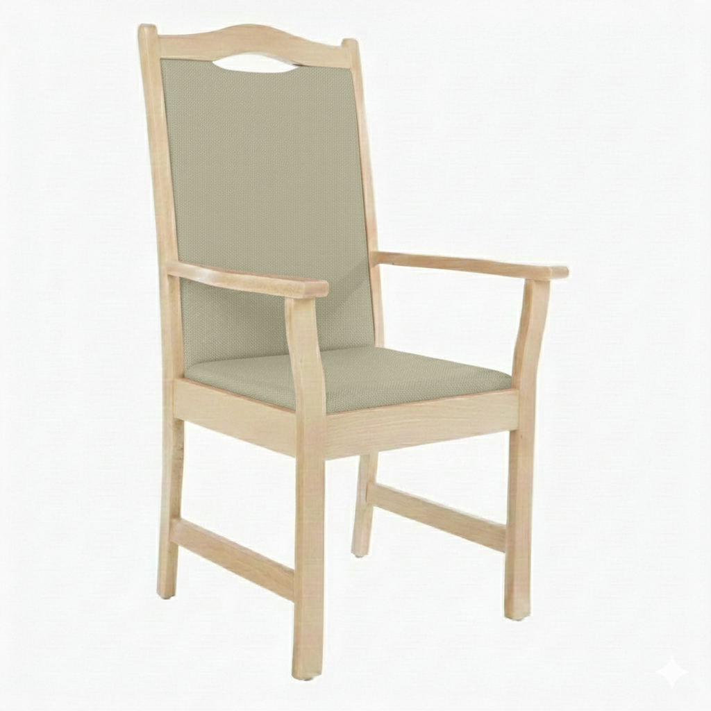 Armlehnenstuhl Hochlehner Manuel – Bequemer Hochlehner mit Armlehnen für Senioren und Pflege