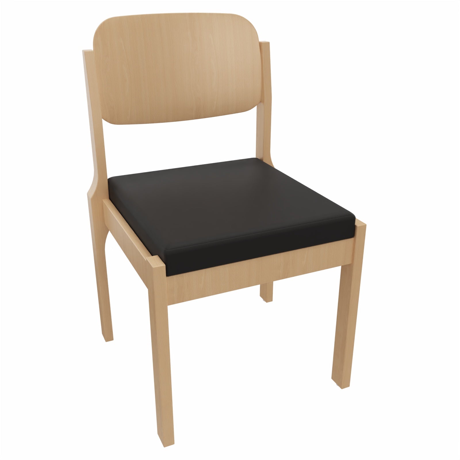 Konferenzstuhl Michael S mit Sitzpolster – Stapelbarer Stuhl für Büro, Wartebereich und Besprechung - Bild 3