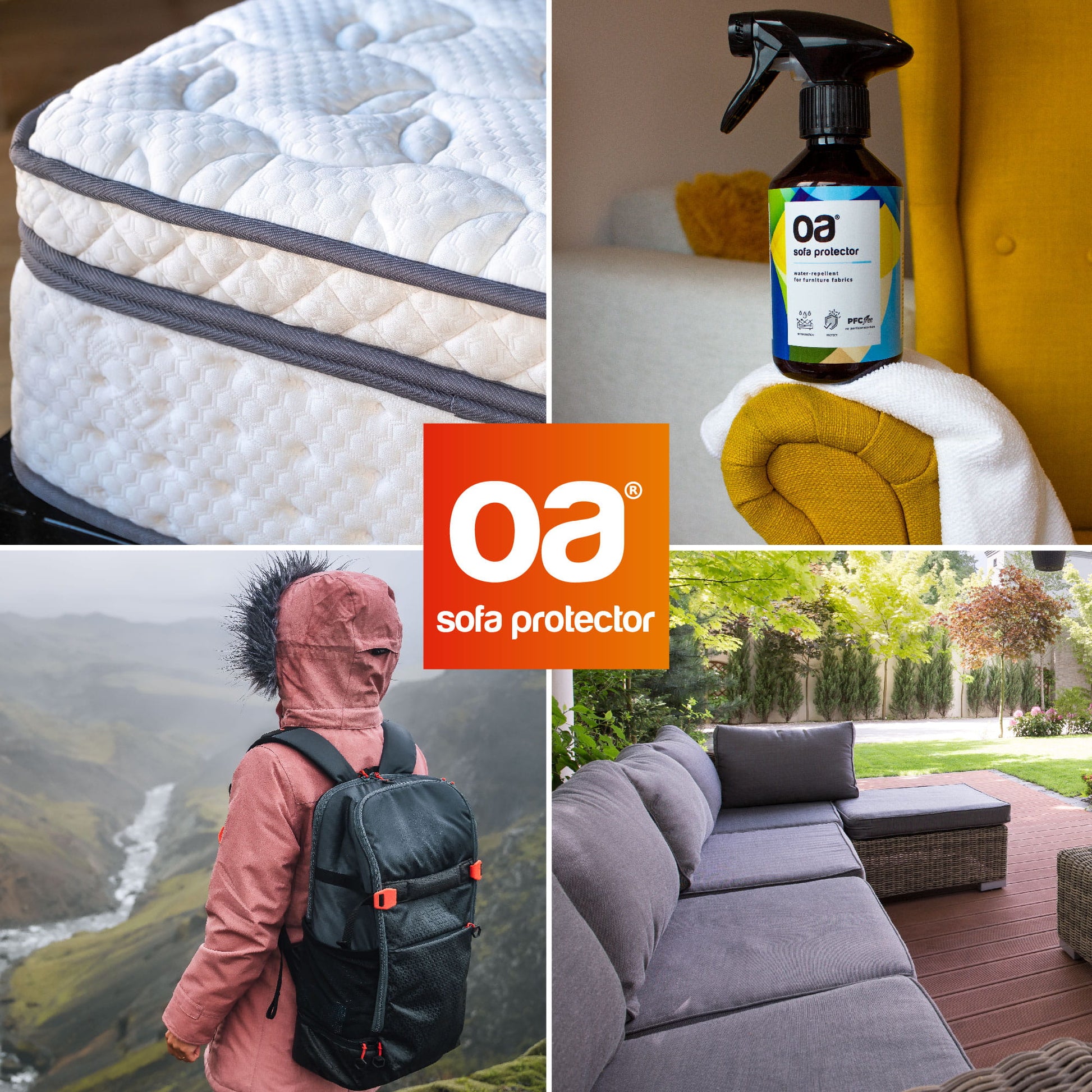 OA SOFA CARE & PROTECTOR Set 500ml – Polsterreiniger & Imprägnierspray im Geschenkset, PFC-frei & biologisch abbaubar - Bild 3