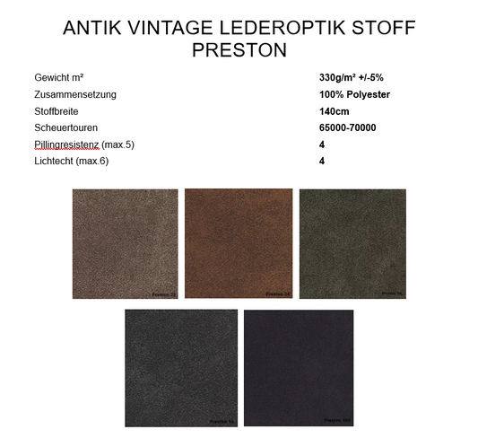 City Preston Esszimmerstuhl – Drehbarer Stuhlsessel mit Armlehnen & Vintage Antiklederoptik - Bild 2