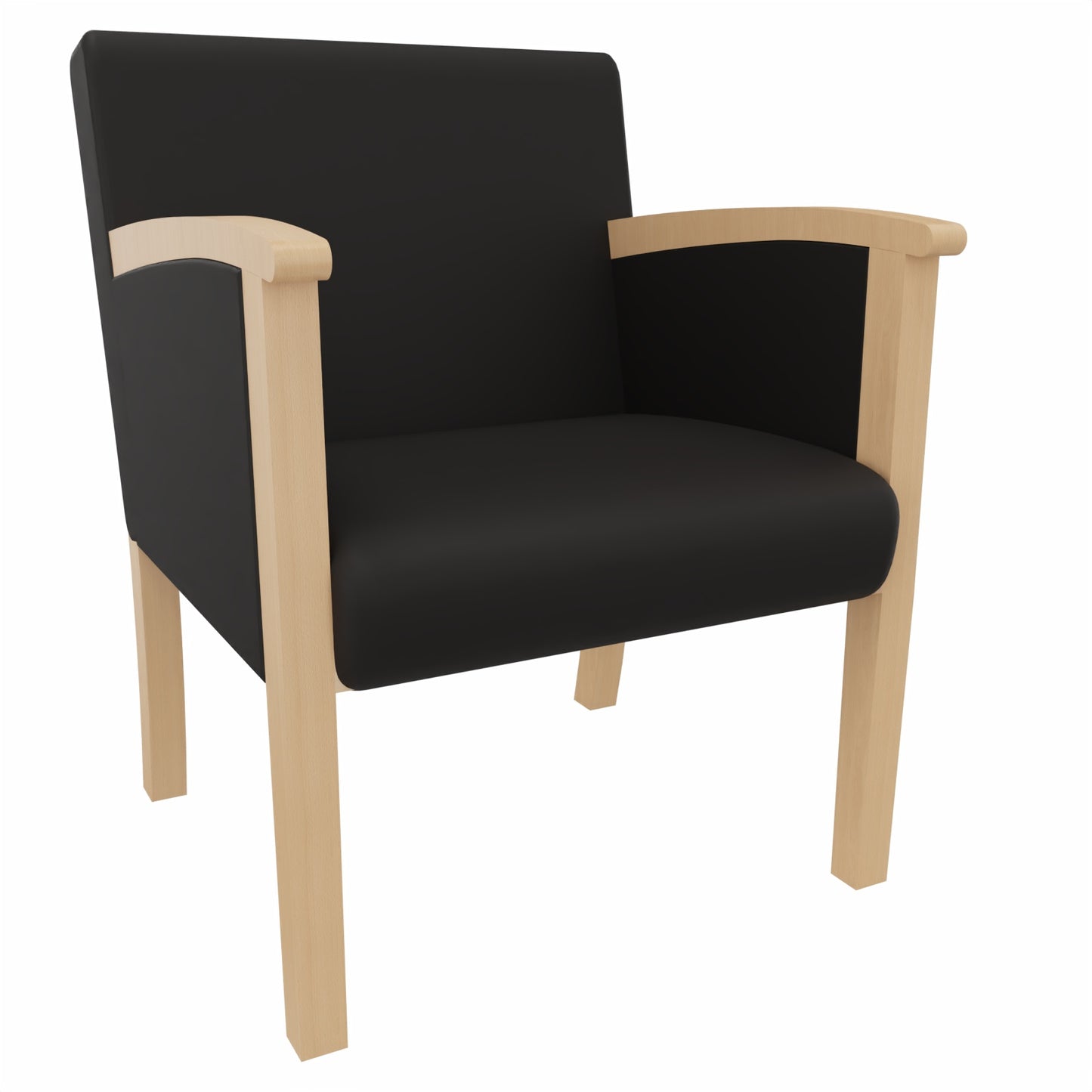 Sessel Santana – Massivholz-Polstersessel mit Gurtpolsterung und hoher Belastbarkeit - Bild 3