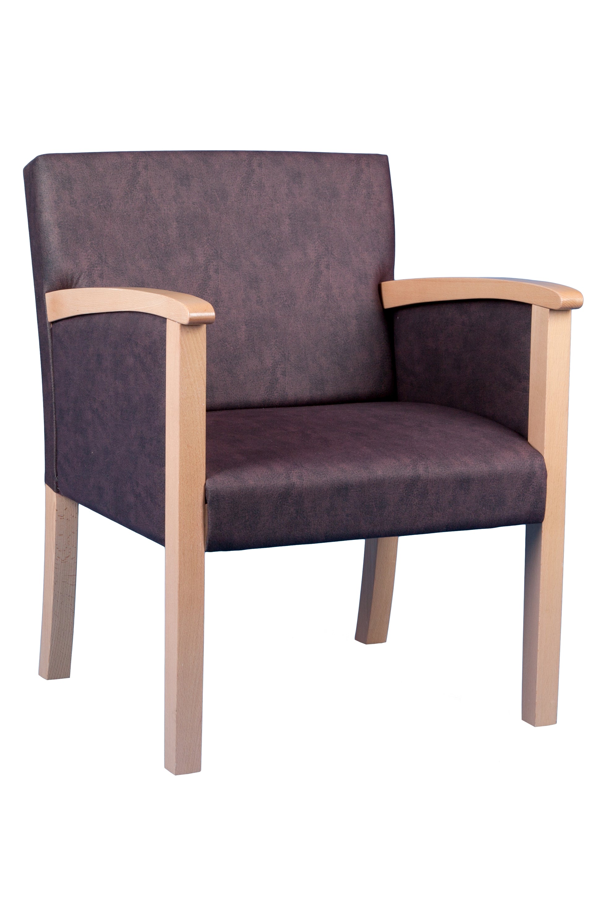 Sessel Santana – Massivholz-Polstersessel mit Gurtpolsterung und hoher Belastbarkeit - Bild 1