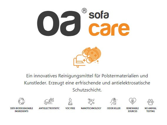 OA SOFA CARE 250ml – Nachhaltiger Polsterreiniger mit Nanosilber & Geruchsentferner - Bild 4
