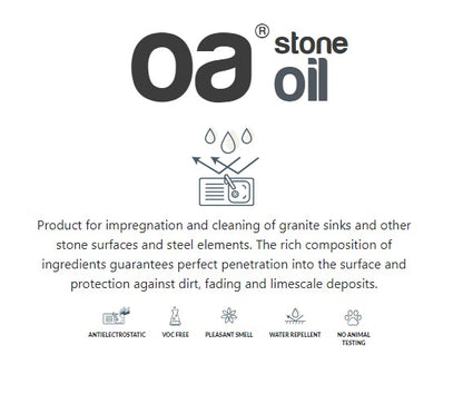 OA STONE OIL 250ml – Imprägnierung & Pflege für Granitspülen, Naturstein & Edelstahl - Bild 3