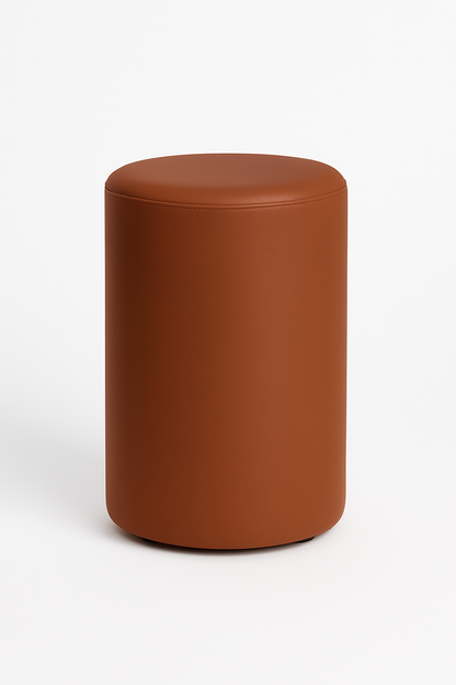 ERIDES Sitzpouf Küche rund – Moderner Tresenhocker mit Kunstlederbezug, 40×58cm, Made in Germany
