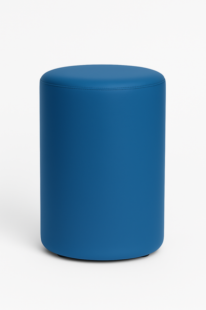 ERIDES Sitzpouf Küche rund – Moderner Tresenhocker mit Kunstlederbezug, 40×58cm, Made in Germany