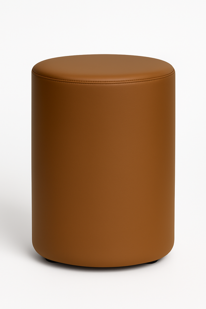 ERIDES Sitzpouf Küche rund – Moderner Tresenhocker mit Kunstlederbezug, 40×58cm, Made in Germany
