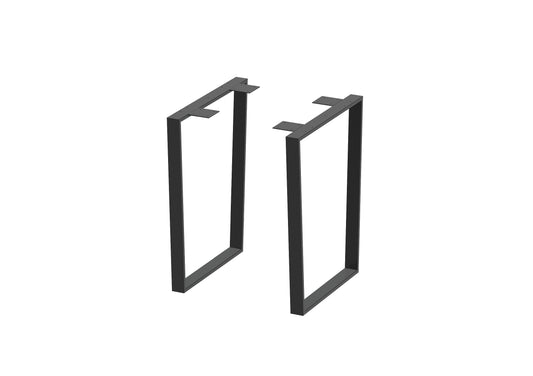 Metall Tischgestell SR24 – Kufengestell 64×72cm im 2er-Set, schwarz pulverbeschichtet für Esstische - Bild 1