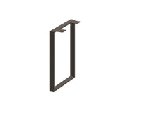Tischfuß SR23 einzeln – Metall Tischgestell schwarz, 72 cm hoch, Industrial Design - Bild 1