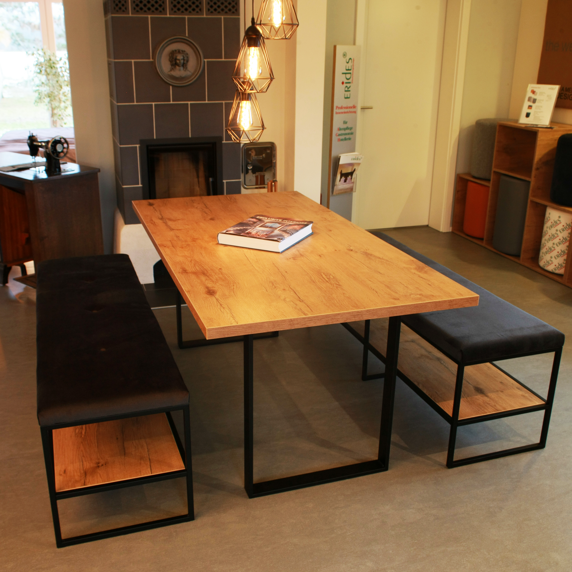 Tischfuß SR23 einzeln – Metall Tischgestell schwarz, 72 cm hoch, Industrial Design - Bild 3