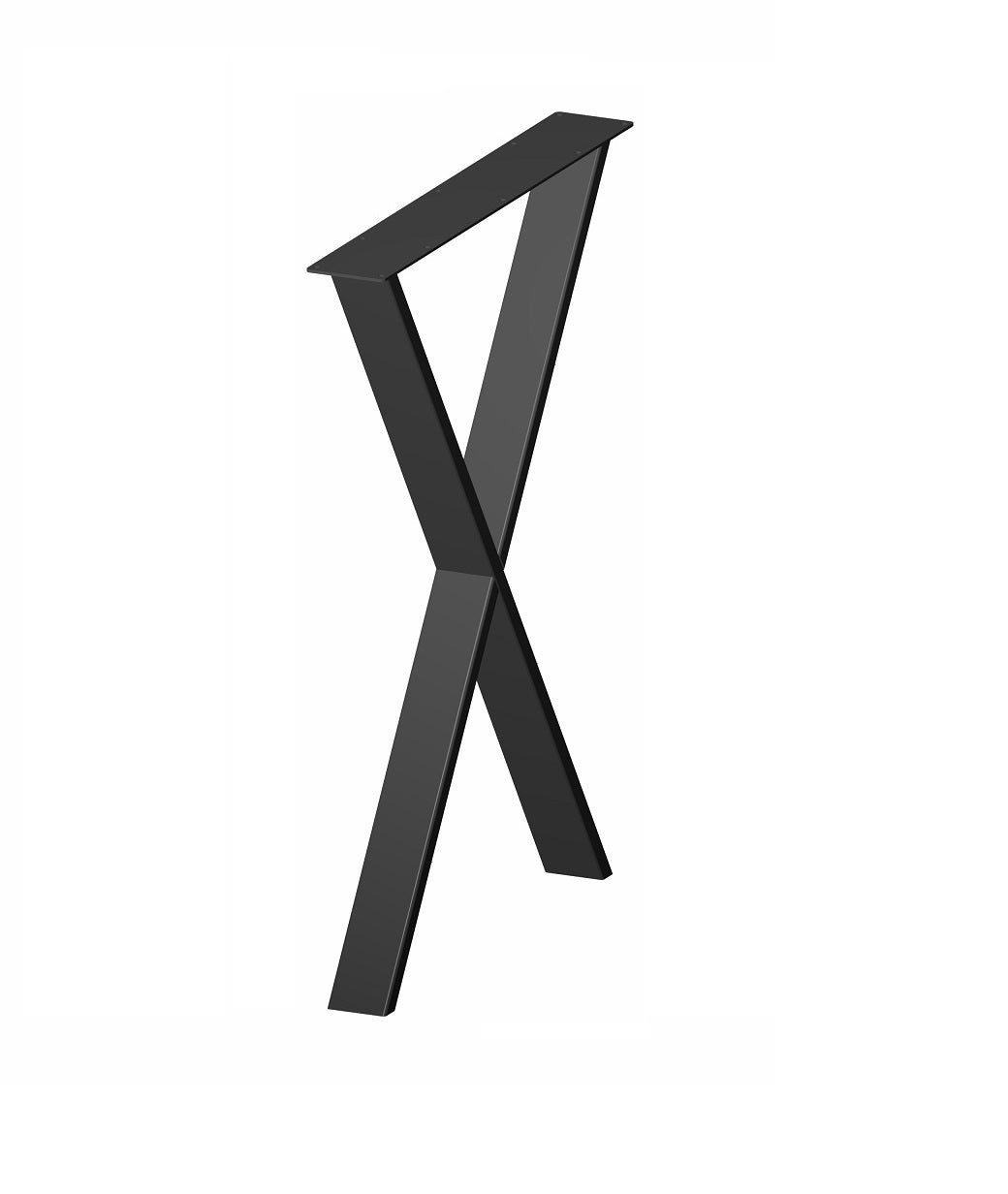 Tischfuß SR46 – Metall Tischgestell 55×72 cm im Industrial Design für Esstische & Schreibtische - Bild 1