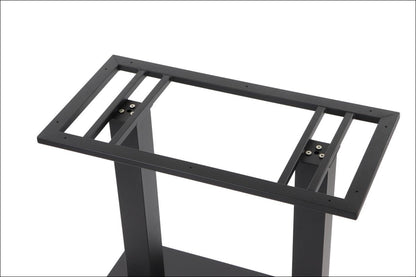 Tischgestell Doppelsäule SH-5003-3/B Höhe 72cm - rechteckiger Sockel, pulverbeschichteter Stahl, höhenverstellbar - Bild 4