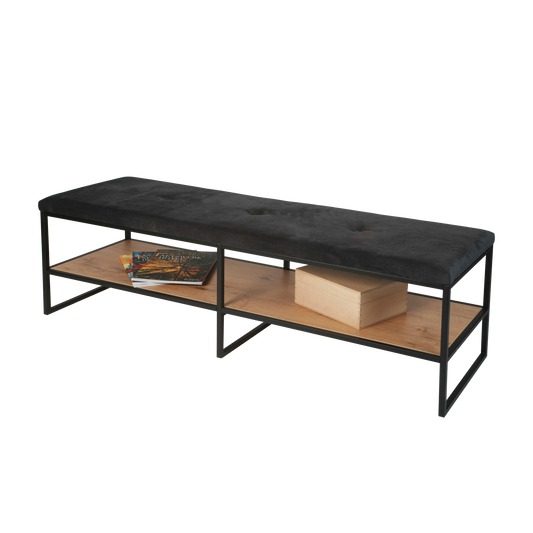 TV Lowboard Gestell SR21-1500-L2 – 150 × 45 cm Metallgestell, pulverbeschichtet, Industrial Look - Bild 2