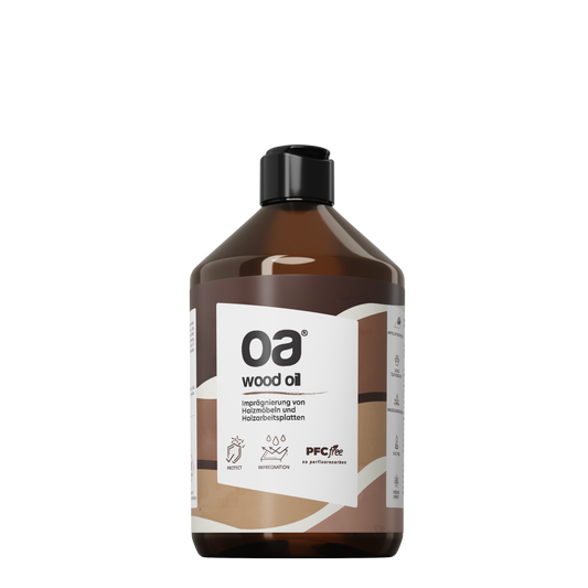OA WOOD OIL 250ml – Holzöl zur Imprägnierung von Arbeitsplatten & Möbeln, PFC-frei & pflanzenbasiert - Bild 1